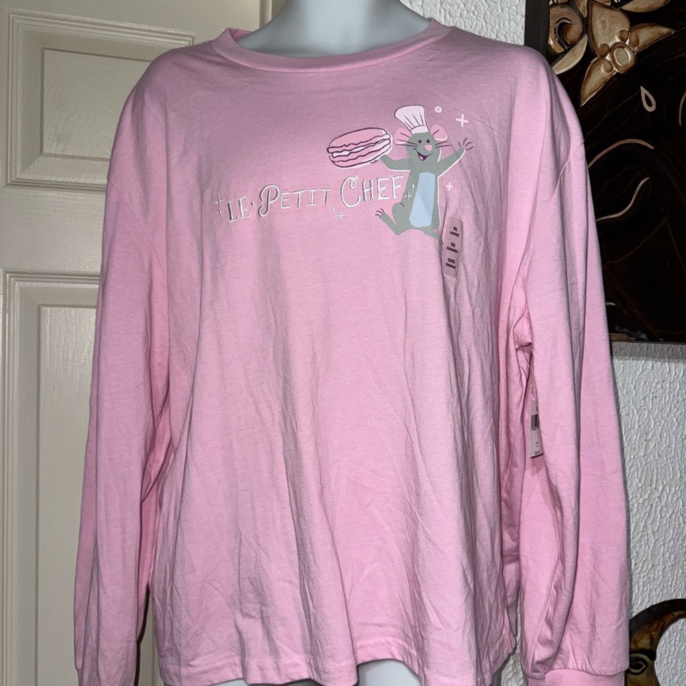 Disney Pink Le Petit Chef Graphic Long Sleeve Top